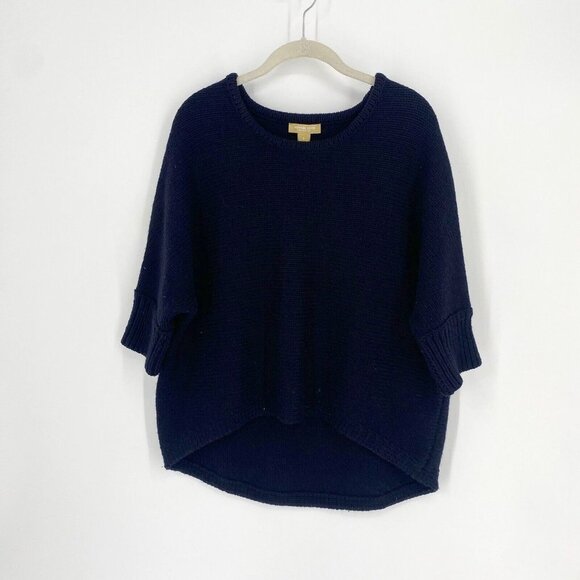 Michael Kors collection sweater womens small S navy merino wool cashmere heavy - Picture 1 of 6